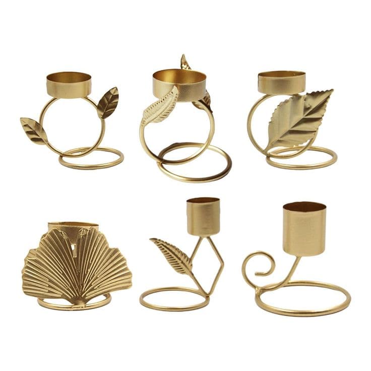 Botanical Ring Candle Holder Set handcrafted Home Decor by J.S. CRAFT