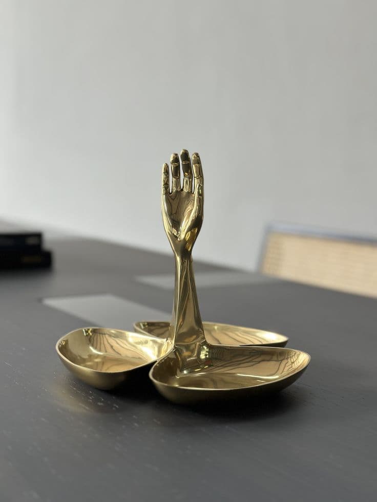 Brass Cutlery Rest Holder handcrafted Kitchenware by J.S. CRAFT
