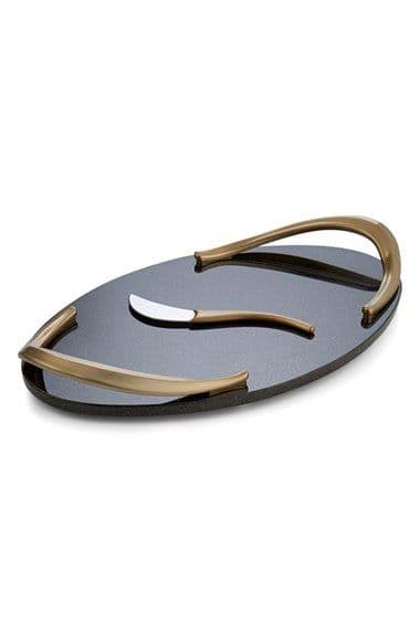Contour Oval Serving Tray handcrafted Serveware by J.S. CRAFT