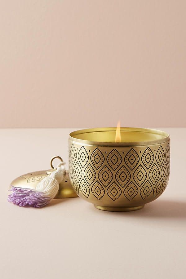 Diamond Motif Candle Vessel handcrafted Home Decor by J.S. CRAFT