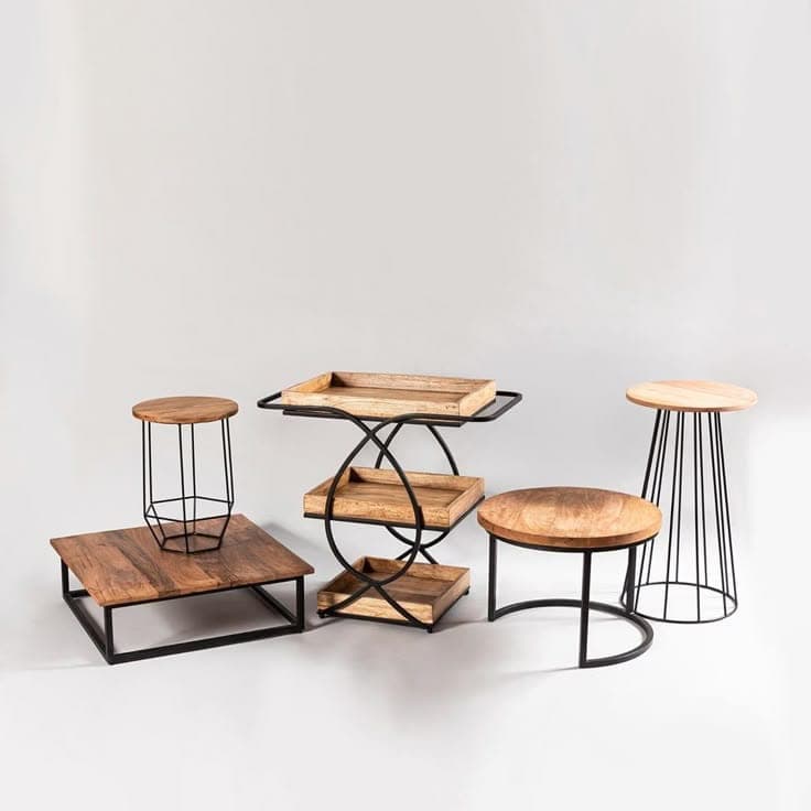 Studio Nesting Stool Collection handcrafted Accent Furniture by J.S. CRAFT