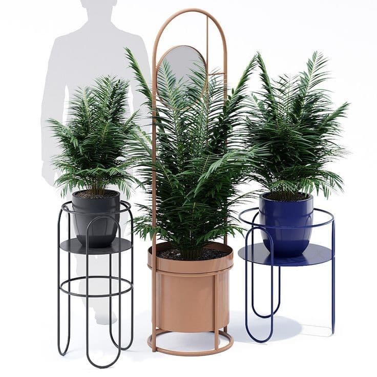 Trio Planter Stand Collection handcrafted Accent Furniture by J.S. CRAFT